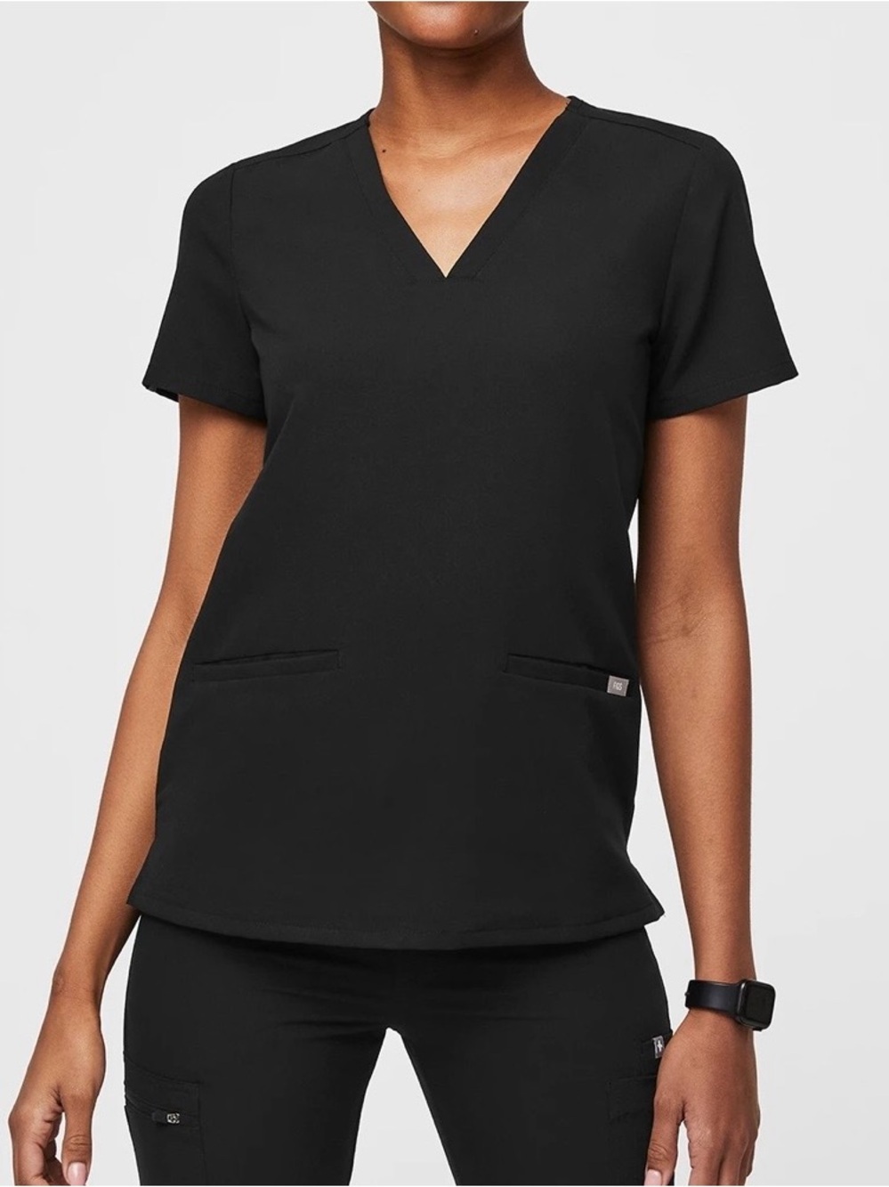 Figs Black Casma Scrub Top XL Women’s